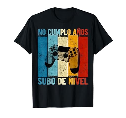 No Cumplo Años Subo De Nivel Divertido Cumpleaños Camiseta | Ya disponible en tu tienda friki favorita! En mundofriki.es! No Cumplo Años Subo De Nivel Divertido Cumpleaños Camiseta | Ya disponible en tu tienda friki favorita! En mundofriki.es!