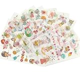 HUAMUMA Kawaii Washi Flake Stickers for Journaling - 150pcs Cute Planner Dairy Sticker Set for Scrapbooking Notebook Photo Card Making Junk Journal