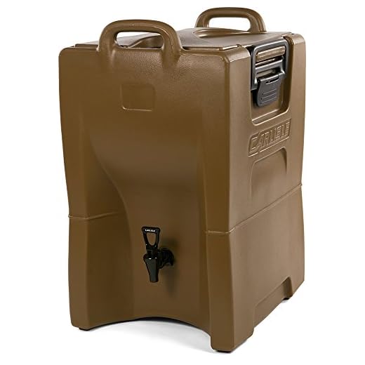 Carlisle IT100043 Cateraide IT Insulated Beverage Server / Dispenser, 10 Gallon, Caramel