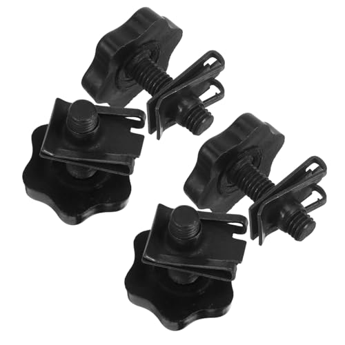 Set de vis pour sacoches moto et fixations de valises latérales noires style rétro