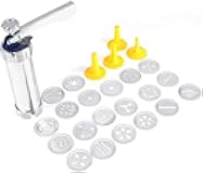 GOTOTOP Cookie Press Kit Biscuit Maker Machine Making Cake Decorating Tools Kitchen Baking with 4 Nozzles and 20 Mold