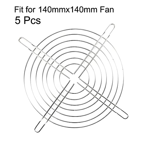 Uxcell Cooling Fan Grill Metal Finger Guard 140Mm X 140Mm For 140Mm X 140Mm Case Computer Pack Of 5 #TOP1