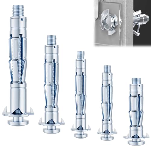 Image of Hollow Wall Anchor, 36PCs Hollow Wall Fixings Anchor Heavy Duty Metal Plasterboard Cavity Wall Fixings Anchors Plugs for Hollow Walls,Drywall, Brick, Metal, Concrete, Wood Doors