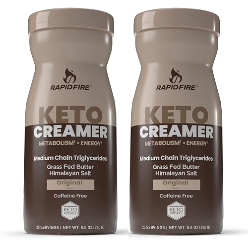 Rapid Fire Keto Creamer, Coffee Creamer with Grass Fed Butter,