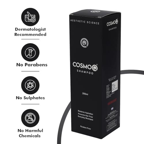 Image of KLM Cosmoq Shampoo 200ml | Restores Hydration, Prevents Hair Frizz Everyday Hair Care