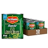 Del Monte Canned Fresh Cut Green Beans, 8-Ounce (Pack of 12)