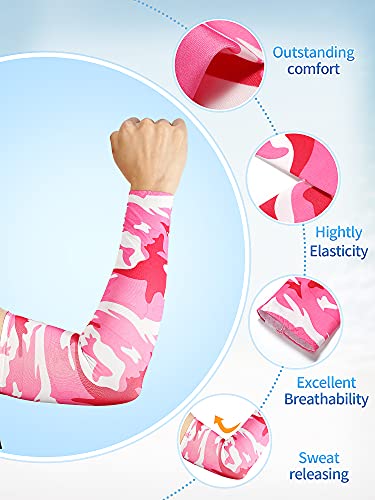 24 Pairs Unisex Arm Sleeves Sun Protection Arm Covers Cooling Ice Silk Sleeves For Running Cycling Outdoor Sports, 24 Colors (Bright Style) #TOP2