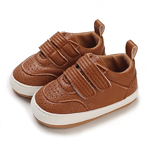 Image of E-FAK Baby Shoes Boys Girls Infant Sneakers Non-Slip Rubber Sole Toddler Crib First Walker Shoes
