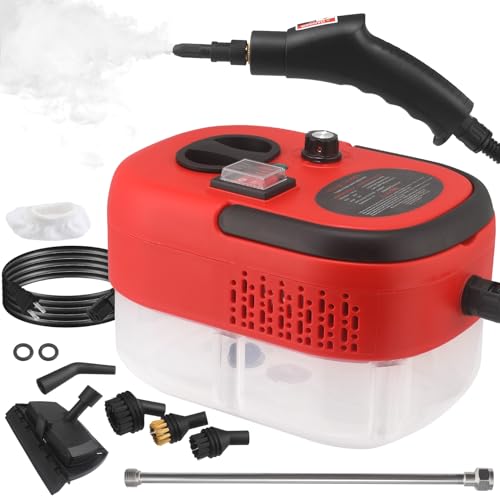 CKductpro - CKductpro Steam Cleaner,1.2L Handheld Steamer for Cleaning with Multiple Brush Heads, 6 Speeds High Pressure Temperature Portable Steam for Upholstery,Kitchen,Furniture Bathroom Car,Grout,Tile - -5%