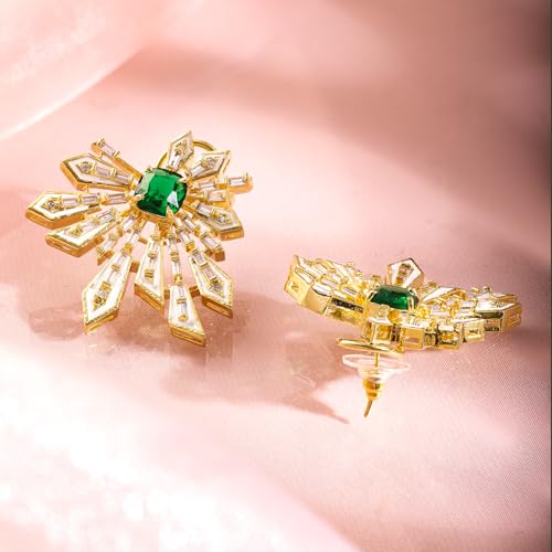 Image of Rubans Stud Earrings American Diamond Trendy Jewellery for Women & Girls