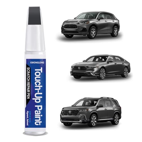 NH-797M Modern Steel Metallic Touchup Paint Compatible with Honda CRV Civic Accord HRV, 2-in-1 Scratch Repair Pen Exact Color Match, Car Scratch Repair Pen for Civic/CRV/HRV/Accord