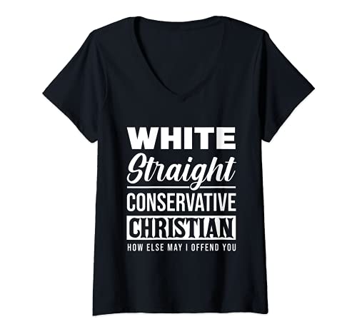 Femme Droit Conservateur Politique Chrétienne Voting Droits Civil T-Shirt avec Col en V