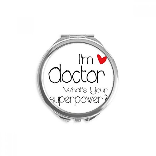 Miroir de poche médecin anglais compact pour retouches rapides