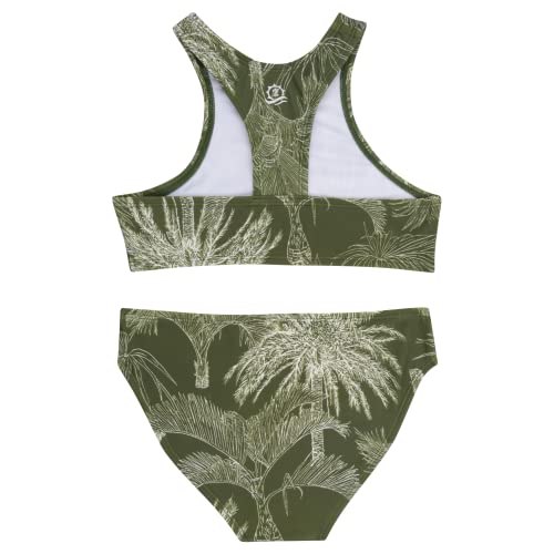 Image of SwimZip Girls' Halter Top and Bikini Bottom 2 Piece Set UPF 50+ Sun Protection