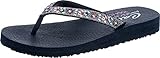 Runder Zehenbereich Skechers Damen Meditation Garden Bliss Sandale, Navy, 40 EU