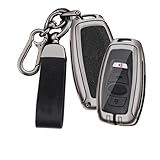 [TECART] スバル用 キーケース subaru キーホルダー アルミ合金 本革 キーレス XV フォレスター インプレッサ Levorg レヴォーグ sti レガシィ アウトバック クロストレック WRX S4 などに適応 防水 防塵 Aブラック