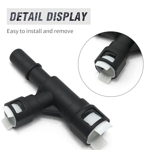 Zreneyfex 2Pcs 800-414 Heater Hose Connector, Replacement for Cadillac Escalade, Replaces 19257317 19130058 15055342 19257 19257318