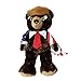 Trumpy Bear Doll, 30 cm Trump Bear muñecos de peluche Donald, peluche con capa patriótica bajo la bandera de EE. UU, Suave peluche de oso animal de peluche de regalo de Navidad, para diversión en in