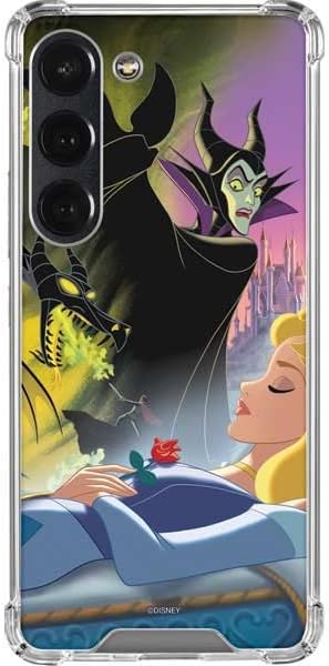 Skinit Clear Phone Case Compatible with Galaxy S23 - Officially Licensed Disney Villains Sleeping Beauty and Maleficent Art Design