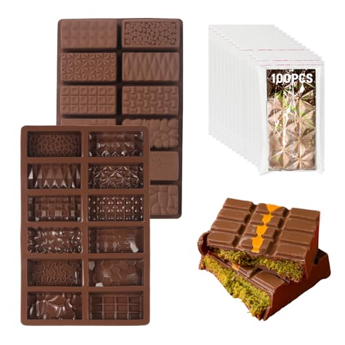 Dubai Chocolate Molds With Storage Bags