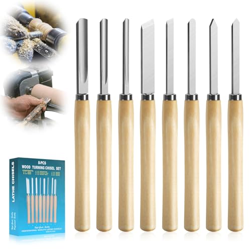 Herramientas de torno de madera para evitar vibraciones con accesorios de corte limpios 2