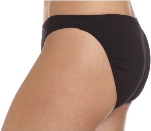 Only Hearts Women's Organic Cotton Bikini Panty, Black, Medium #TOP1