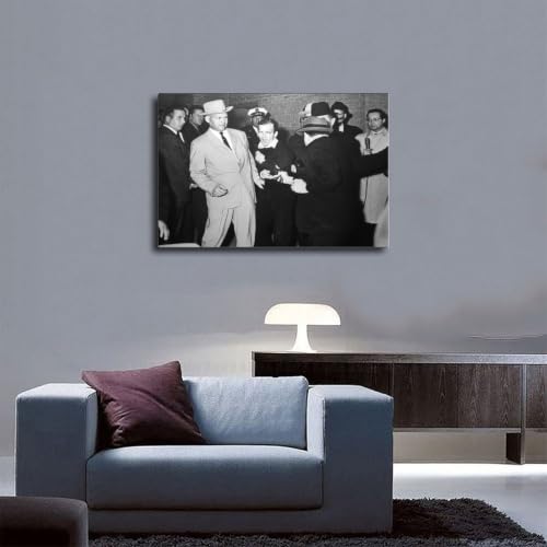 Poster Jack Ruby Shoots Lee Harvey Oswald impression sur toile haute définition - 5