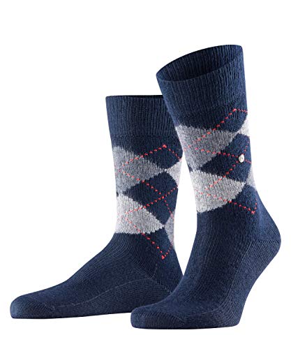 Burlington Preston M SO chaudes motif fantaisie 1 paire, Chaussettes Homme, Bleu (Marine 6125), 40-46