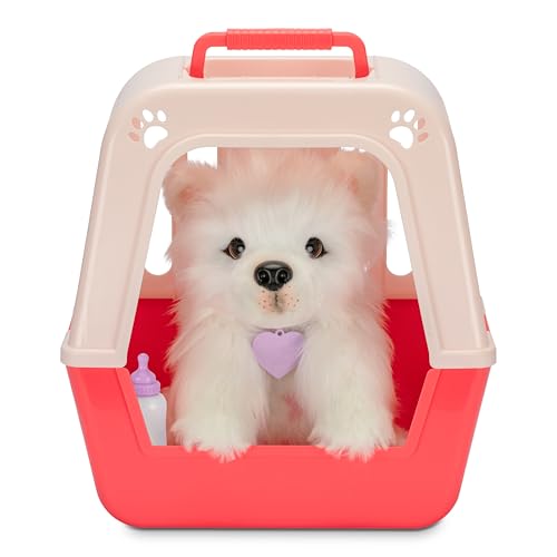 Little Live Pets My Really Real Puppy – Luna; Interaktiver Welpe; 60+ Geräusche/Reaktionen; realistisches Aussehen; 1 aus 72 Varianten; Spielset mit Transportbox; Batterien enthalten; ab 5 Jahren