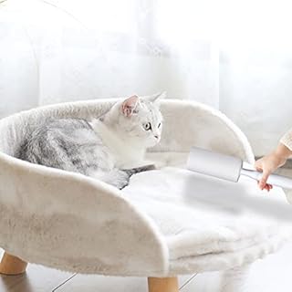 Oiamker Fusselrolle 6 Rollen mit 2 Abroller 1 Staubschutzhülle, Extra Klebrige Fusselrolle Kleidung, Fusselroller für Kleidung, Haare, Katzenhaare, Hundehaare, 60 Blatt/Rollen