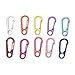 ZHENZQ 10pack Multipurpose Small Carabiner Clip Fashionable Unisex Carabiner Clip for Keychains and Camping Equipment