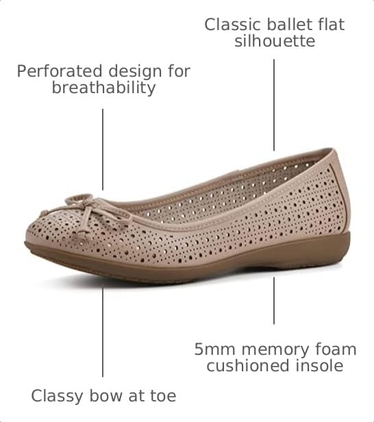 Image of CLIFFS BY WHITE MOUNTAIN Women's Cheryl Cushioned Ballet Flat