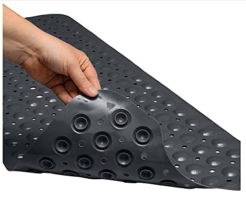 Enkosi Bath Mat - Large Non Slip Bathtub & Shower Mat - Extra Long 40 X 16 Inch Bathroom Mats For Tub Nonslip Anti Slip Bathmats (40X16 Charcoal 1-Pack) #TOP1