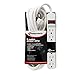 Innovera IVR73315 6-Outlet 1.94 in. x 10.19 in. x 1.19 in. Power Strip with 15 ft. Cord - Ivory