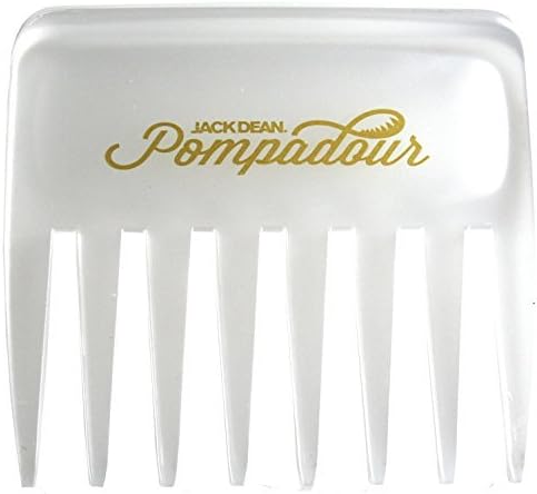 Jack Dean Pompadour Streaker Comb - 4 Colours - Black, Clear, Red or White (Clear) by Jack Dean
