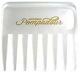 Jack Dean Pompadour Streaker Comb - 4 Colours - Black, Clear, Red or White (Clear) by Jack Dean