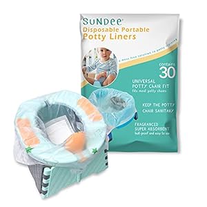 Potty Chair Liners, Portable Disposable Potty Liner Bags for Universal Potty Training Toilet Seat, Toddler Outdoors…