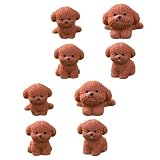 Statuette di cuccioli minuscoli: realizzate in resina, resistenti per un uso duraturo, le statuette di animali sono un meraviglioso ornamento per la tua ambientazione, mini statuetta di cane