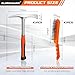 Welding/Chipping Hammer,28oz Professional Slag Removal Hammer and Wire Brush Set – Forged Steel Construction with Shock-Reducing Handle