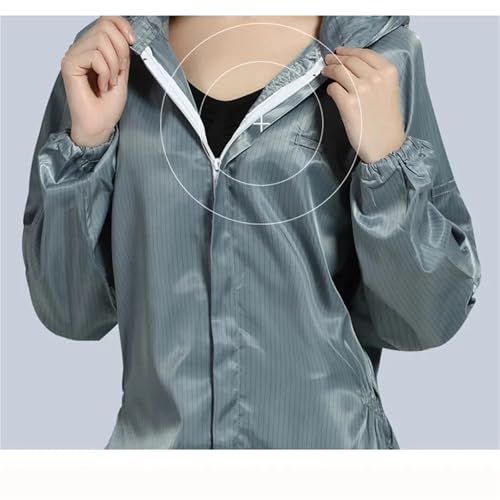 Combinaisons antistatiques à capuche et anti-poussière for hommes et femmes, vêtements de salle blanche, vêtements de protection for le travail en usine, le nettoyage des aliments et la peinture(Pink, – vue 5