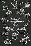 Menüplaner: Auszufüllen, um den Überblick über Ihre nächsten Mahlzeiten zu behalten und Ihnen den Gang zum Lebensmittelladen für ein Jahr (52 Wochen) zu erleichtern - undatiert - praktisches Format.