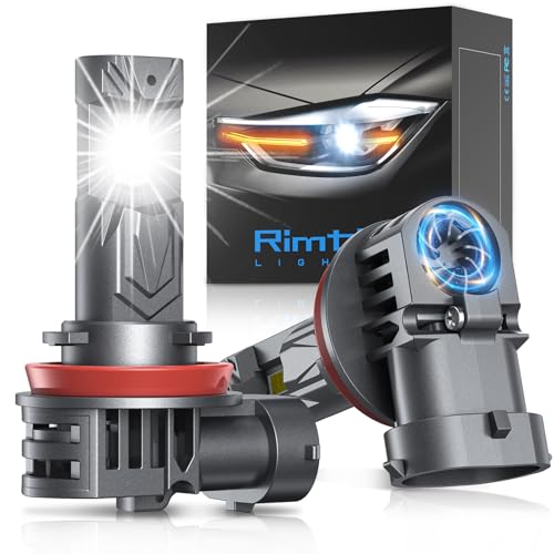 Image of rimthin H11 Bulbs, H16 H9 H8 Fog Lights Cool White, Plug & Play (Pack of 2)