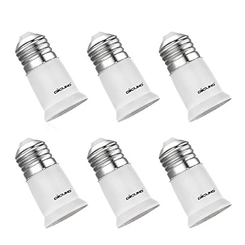 DiCUNO E27 Oprawka lampy 3 cm, adaptery E27, 6 sztuk