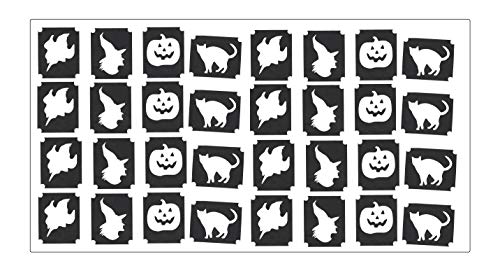 Holidays Tattoo Stencil Collections (32 Tattoo Glitter Airbrush Stencil Halloween)