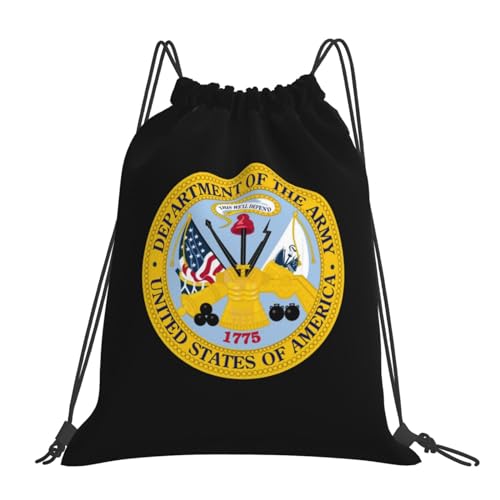 Qauirfe U.S. Army Veteran Outdoor Drawstring Bags Gym Bag Fashion Simple, Suitable For Men And Women, Young And Old