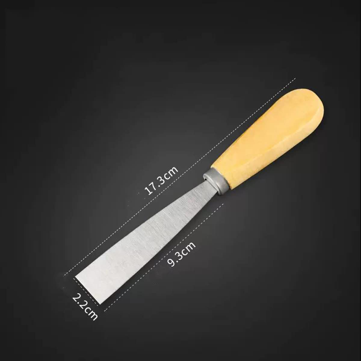 Spatola for stucco, 5 pezzi 1 2 3 4 5 pollici Set di spatole for stucco con manico in legno Spatola in acciaio inossidabile Spatola for stucco for cartongesso Raschietto for carta da parati