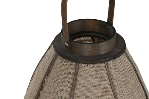 PORTAVELA YUTE BAMBU 34X34X60 NATURAL