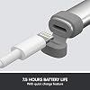Logitech Crayon Digital Pencil for All iPads (2018 Releases and Later) with Apple Pencil Technology, Anti-roll Design, and Dynamic Smart tip - Grey