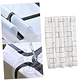 FORRO DE CORTINA DE DUCHA: cortina de baño de rejilla: decoración única y hermosa en un baño.