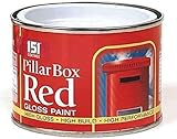 YSAMAX 1x Red Gloss Pillar Box Paint, High Visibility 151 Coatings Pilla Box High Build Paint Tin for Wood, Metal, Concrete Interior & Exterior Surfaces (Pack of 1, 180 ML)